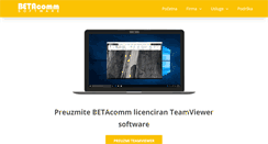 Desktop Screenshot of betacomm.com.ba